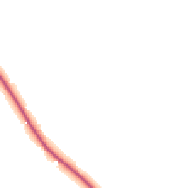 Night-time road noise heatmap for TF9 2BQ