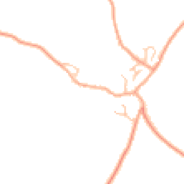 Daytime road noise heatmap for TF9 2BW
