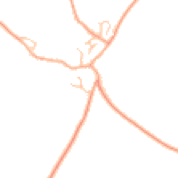 Daytime road noise heatmap for TF9 2DD