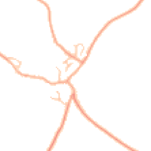 Daytime road noise heatmap for TF9 2DF