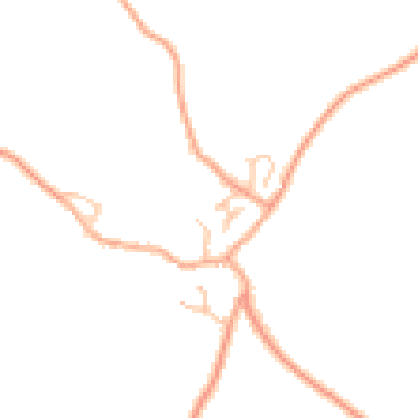 Daytime road noise heatmap for TF9 2EF