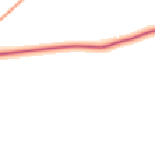 Night-time road noise heatmap for TF9 2EG