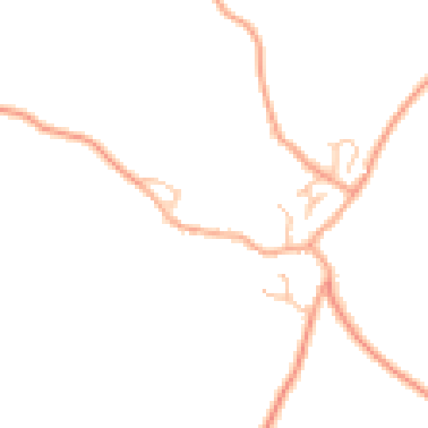 Daytime road noise heatmap for TF9 2FG