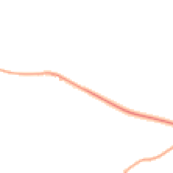 Daytime road noise heatmap for TF9 2LW