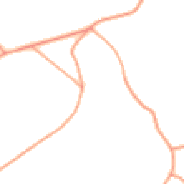 Daytime road noise heatmap for TF9 2LZ