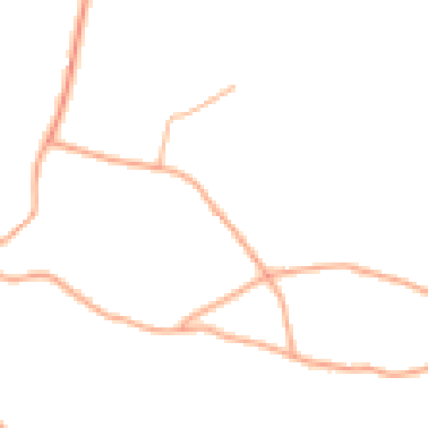 Daytime road noise heatmap for TF9 2NG
