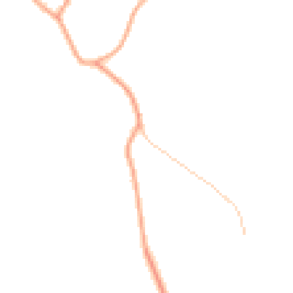 Daytime road noise heatmap for TF9 2NS