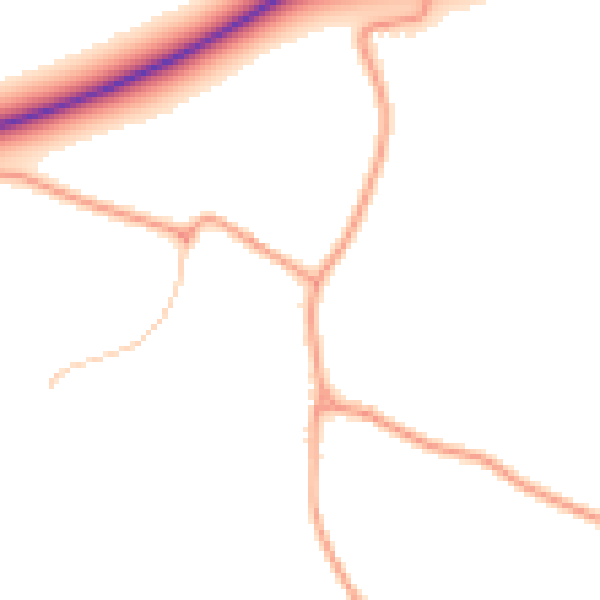 Daytime road noise heatmap for TF9 2PN