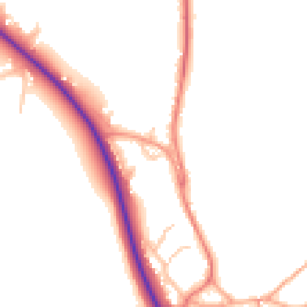 Daytime road noise heatmap for TF9 2SL