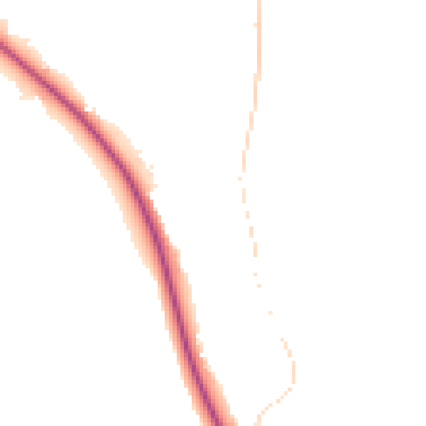 Night-time road noise heatmap for TF9 2SL