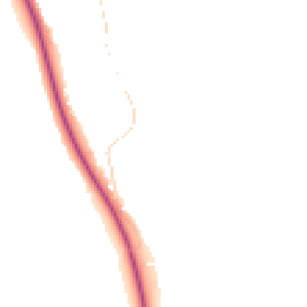 Night-time road noise heatmap for TF9 2TF