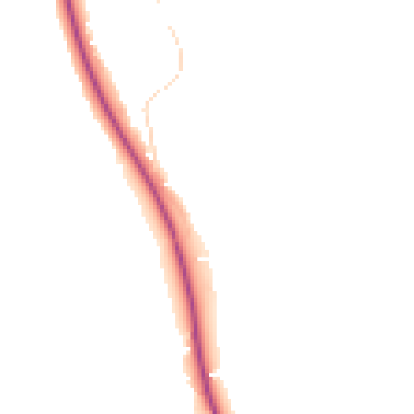 Night-time road noise heatmap for TF9 2UG