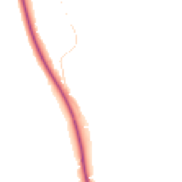 Night-time road noise heatmap for TF9 2UH