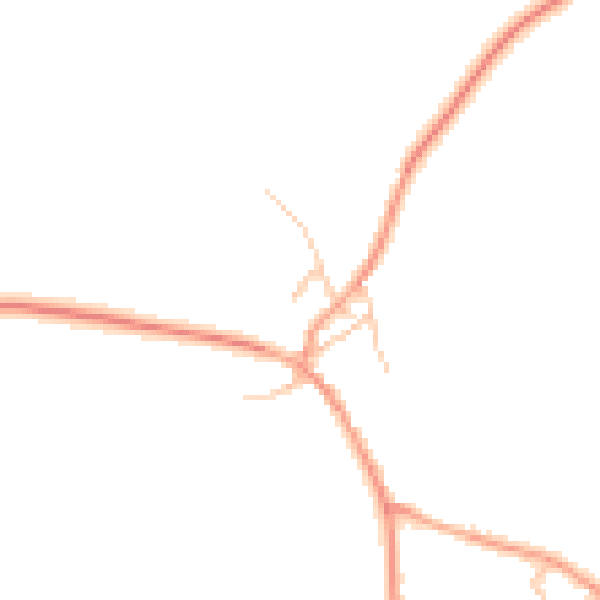 Daytime road noise heatmap for TF9 3PD