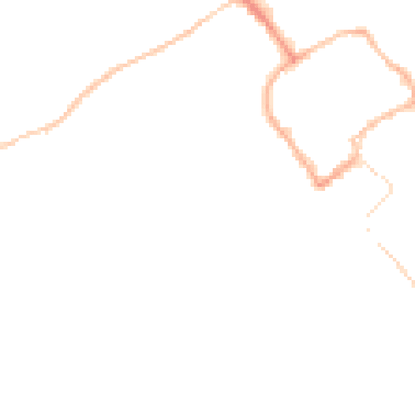 Night-time road noise heatmap for TF9 3PE