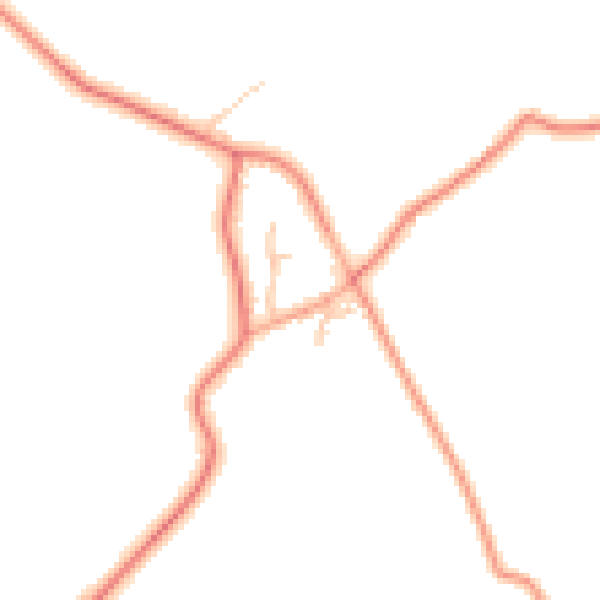 Daytime road noise heatmap for TF9 3TL