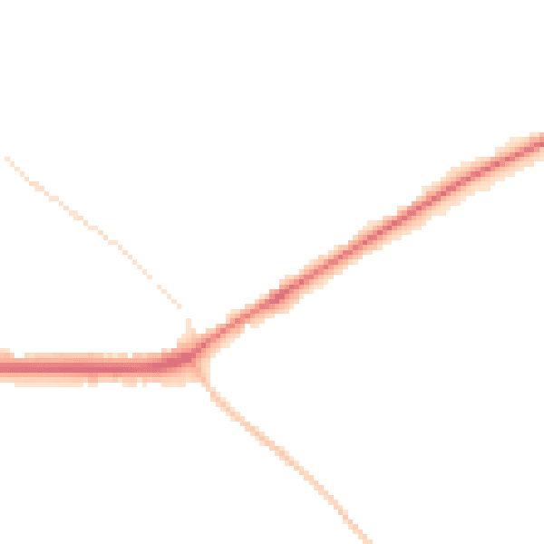 Night-time road noise heatmap for TF9 4BW