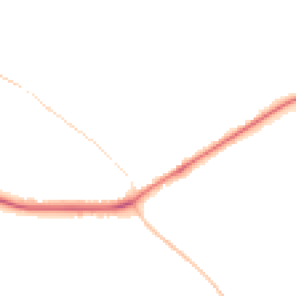 Night-time road noise heatmap for TF9 4BY