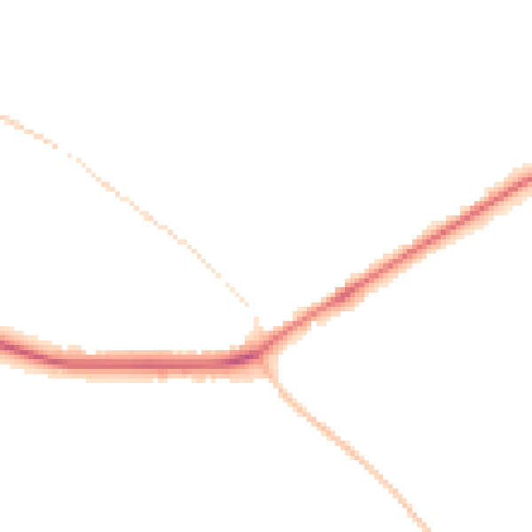 Night-time road noise heatmap for TF9 4BZ