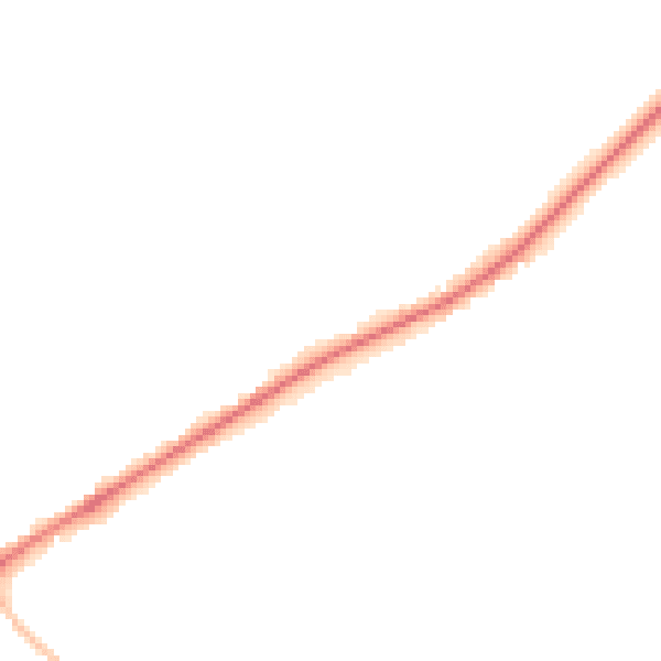 Night-time road noise heatmap for TF9 4EB