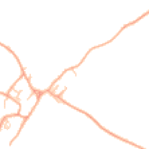 Daytime road noise heatmap for TF9 4FE