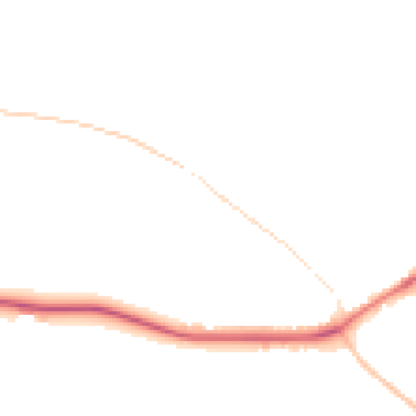 Night-time road noise heatmap for TF9 4FJ
