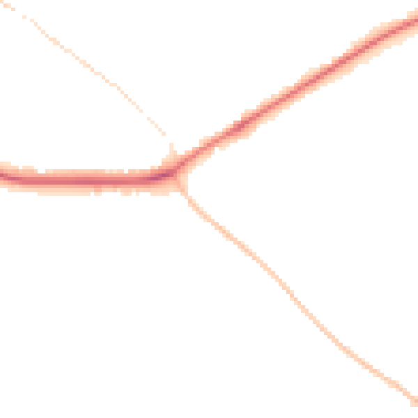 Night-time road noise heatmap for TF9 4NX