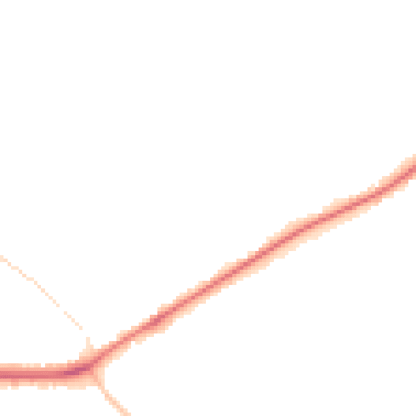 Night-time road noise heatmap for TF9 4RD