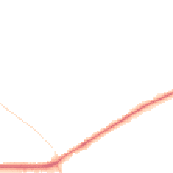 Night-time road noise heatmap for TF9 4RJ