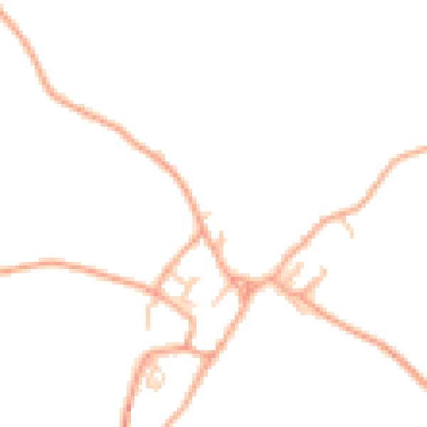 Daytime road noise heatmap for TF9 4RR