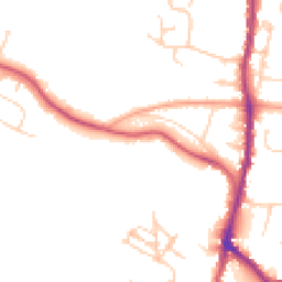 Daytime road noise heatmap for TN10 3AD