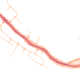 Daytime road noise heatmap for TN10 3AQ