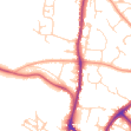 Daytime road noise heatmap for TN10 3BH