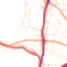 Daytime road noise heatmap for TN10 3BP
