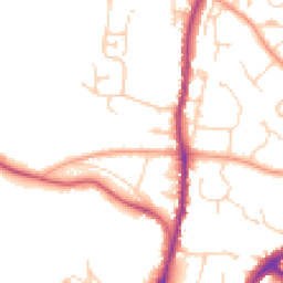 Daytime road noise heatmap for TN10 3BQ