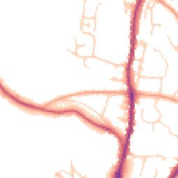 Daytime road noise heatmap for TN10 3BU