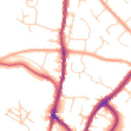 Daytime road noise heatmap for TN10 3DS