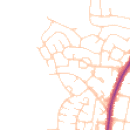 Daytime road noise heatmap for TN10 3LF