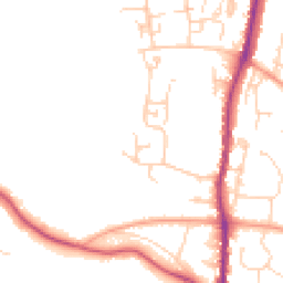 Daytime road noise heatmap for TN10 3TE
