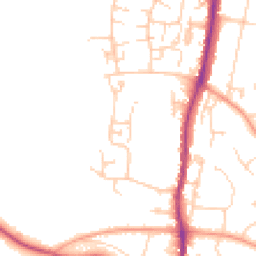 Daytime road noise heatmap for TN10 3TH