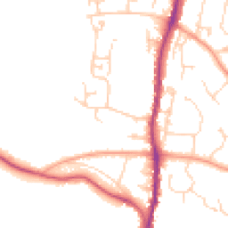 Daytime road noise heatmap for TN10 3TR