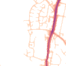Daytime road noise heatmap for TN10 3TS