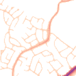 Daytime road noise heatmap for TN10 4DN