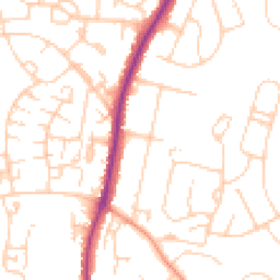 Daytime road noise heatmap for TN10 4PS