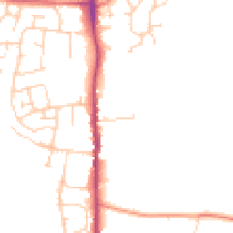 Daytime road noise heatmap for TN12 0AJ