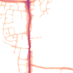 Daytime road noise heatmap for TN12 0AL