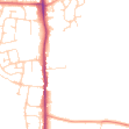Daytime road noise heatmap for TN12 0AN