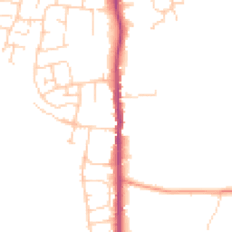 Daytime road noise heatmap for TN12 0AR