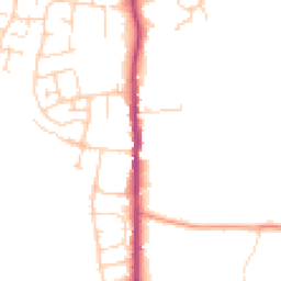 Daytime road noise heatmap for TN12 0AU