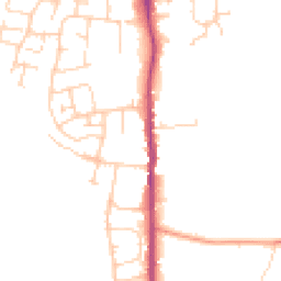 Daytime road noise heatmap for TN12 0AW